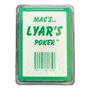 Mac’s Lyar’s Poker Card Game – Complete Bluffing Deck with Rules